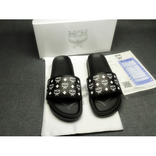 Replica MCM Slippers For Men #970651 $42.00 USD for Wholesale