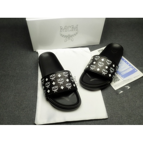 Replica MCM Slippers For Men #970651 $42.00 USD for Wholesale