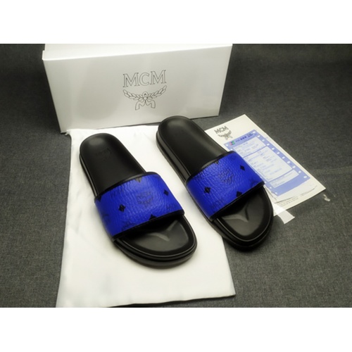 MCM Slippers For Men #970653 $42.00 USD, Wholesale Replica MCM Slippers