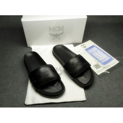 MCM Slippers For Men #970654 $42.00 USD, Wholesale Replica MCM Slippers