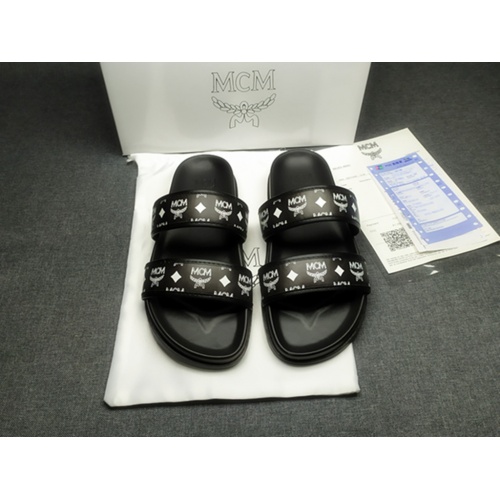 MCM Slippers For Men #970655 $42.00 USD, Wholesale Replica MCM Slippers