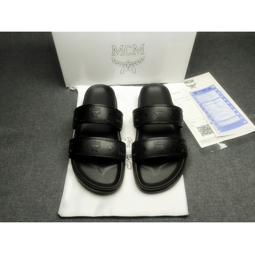 MCM Slippers For Men #970656 $42.00 USD, Wholesale Replica MCM Slippers