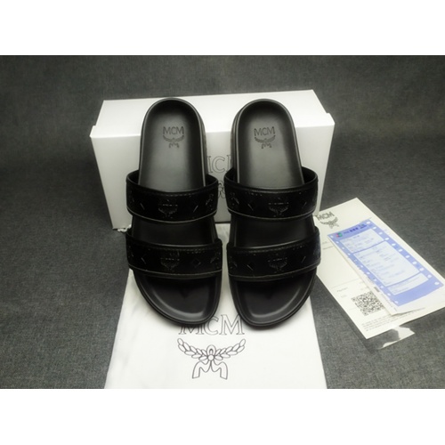 Replica MCM Slippers For Men #970656 $42.00 USD for Wholesale