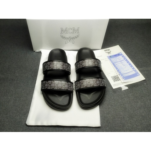 MCM Slippers For Men #970657 $42.00 USD, Wholesale Replica MCM Slippers