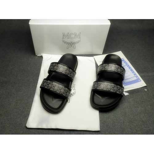 Replica MCM Slippers For Men #970657 $42.00 USD for Wholesale