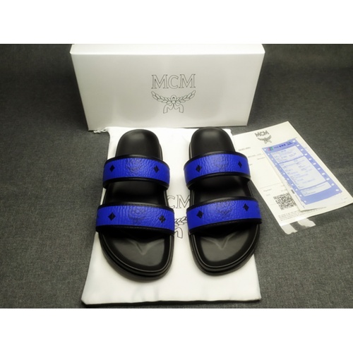 MCM Slippers For Men #970658 $42.00 USD, Wholesale Replica MCM Slippers