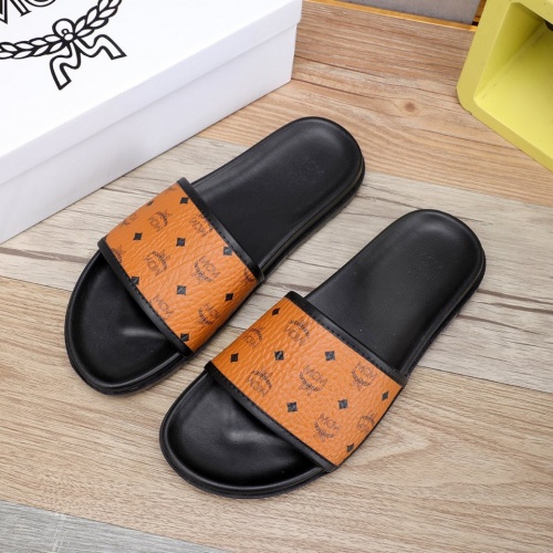 MCM Slippers For Men #970666 $42.00 USD, Wholesale Replica MCM Slippers