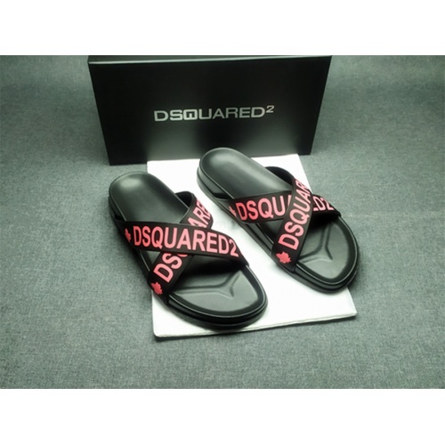 Replica Dsquared Slippers For Men #970751 $42.00 USD for Wholesale