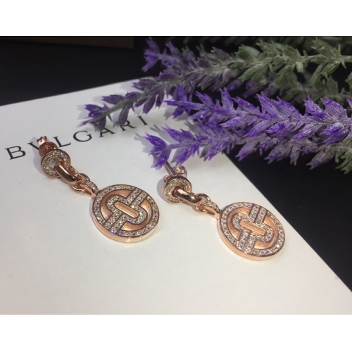 Replica Bvlgari Earrings For Women #970825 $32.00 USD for Wholesale