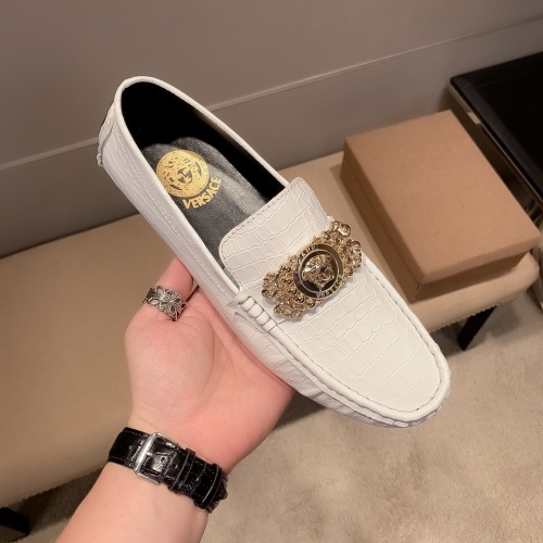 Replica Versace Leather Shoes For Men #971291 $68.00 USD for Wholesale