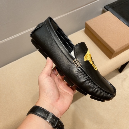 Replica Versace Leather Shoes For Men #971300 $68.00 USD for Wholesale