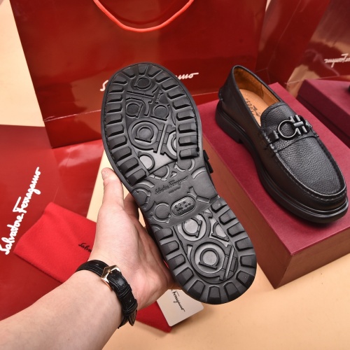 Replica Salvatore Ferragamo Leather Shoes For Men #971488 $125.00 USD for Wholesale