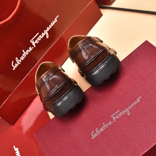 Replica Ferragamo Salvatore FS Leather Shoes For Men #971510 $125.00 USD for Wholesale