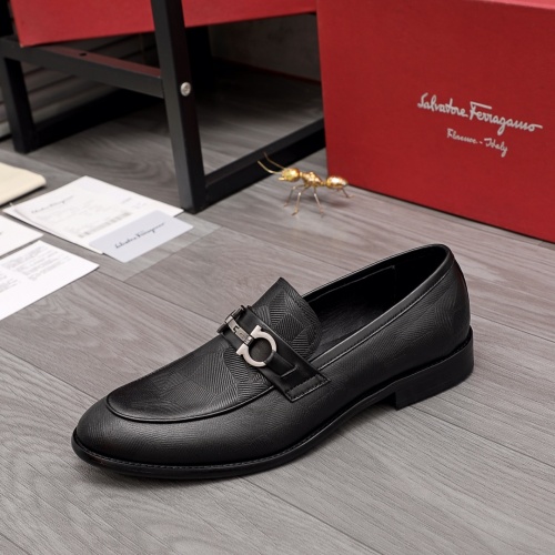Replica Ferragamo Salvatore FS Leather Shoes For Men #971516 $76.00 USD for Wholesale