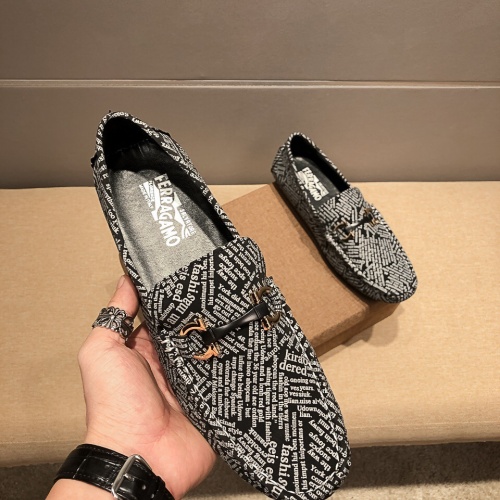 Ferragamo Salvatore FS Leather Shoes For Men #971521