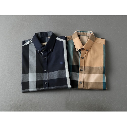 Replica Burberry Shirts Short Sleeved For Men #972068 $40.00 USD for Wholesale