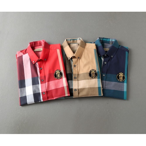 Replica Burberry Shirts Short Sleeved For Men #972070 $40.00 USD for Wholesale