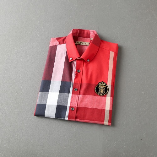 Replica Burberry Shirts Short Sleeved For Men #972072 $40.00 USD for Wholesale