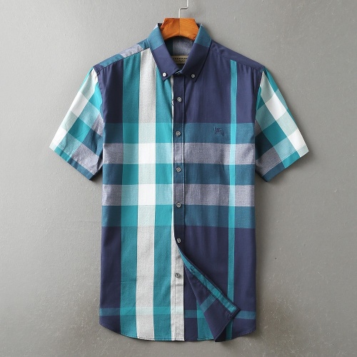 Burberry Shirts Short Sleeved For Men #972092 $40.00 USD, Wholesale Replica Burberry Shirts