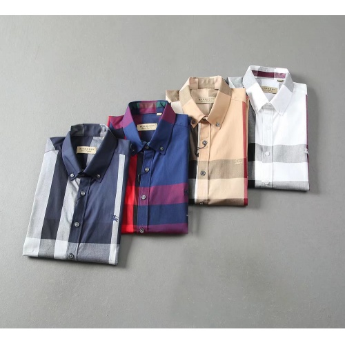 Replica Burberry Shirts Short Sleeved For Men #972096 $40.00 USD for Wholesale