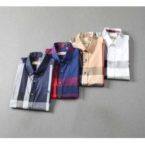 Replica Burberry Shirts Short Sleeved For Men #972098 $40.00 USD for Wholesale