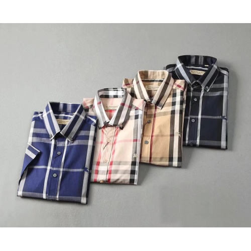 Replica Burberry Shirts Short Sleeved For Men #972114 $40.00 USD for Wholesale