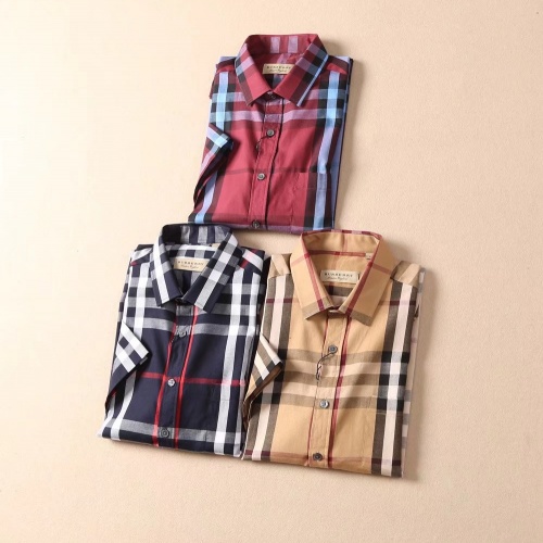 Replica Burberry Shirts Short Sleeved For Men #972120 $40.00 USD for Wholesale