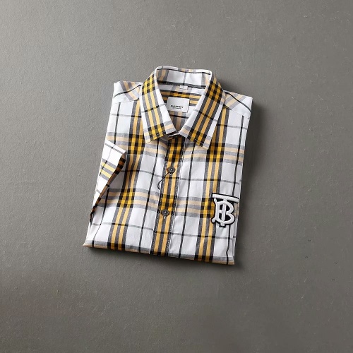Replica Burberry Shirts Short Sleeved For Men #972163 $40.00 USD for Wholesale