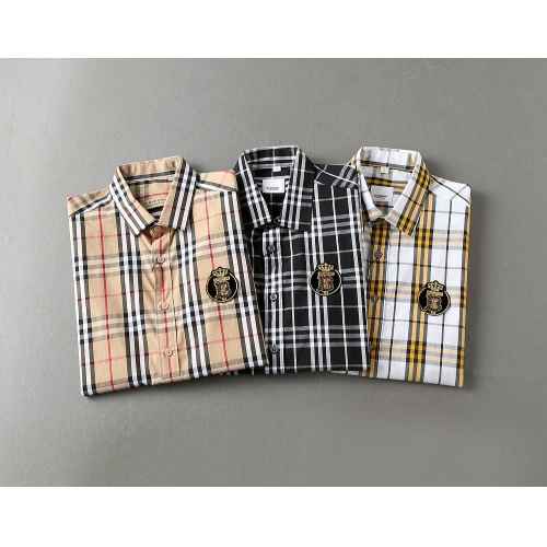 Replica Burberry Shirts Short Sleeved For Men #972166 $40.00 USD for Wholesale