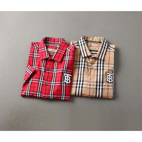 Replica Burberry Shirts Short Sleeved For Men #972171 $40.00 USD for Wholesale