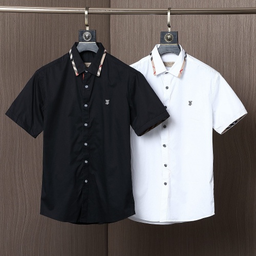 Replica Burberry Shirts Short Sleeved For Men #972179 $40.00 USD for Wholesale