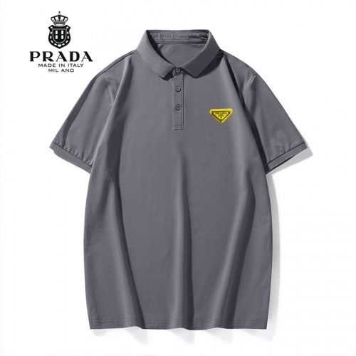 Prada T-Shirts Short Sleeved For Men #972435 $29.00 USD, Wholesale Replica Prada T-Shirts