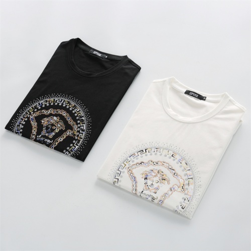 Replica Versace T-Shirts Short Sleeved For Men #972455 $25.00 USD for Wholesale