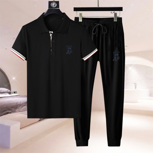 Burberry Tracksuits Short Sleeved For Men #972571 $76.00 USD, Wholesale Replica Burberry Tracksuits