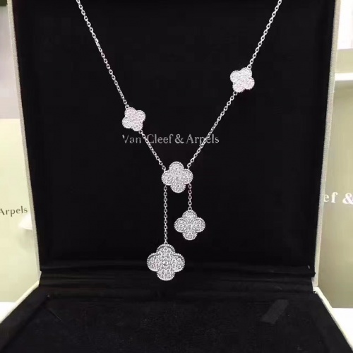 Replica Van Cleef & Arpels Necklaces For Women #972945 $60.00 USD for Wholesale