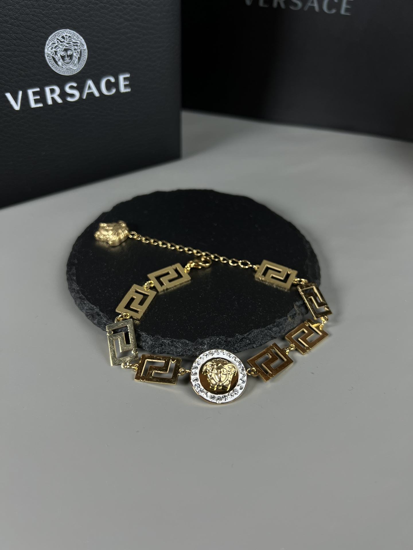 versace bracelet silver