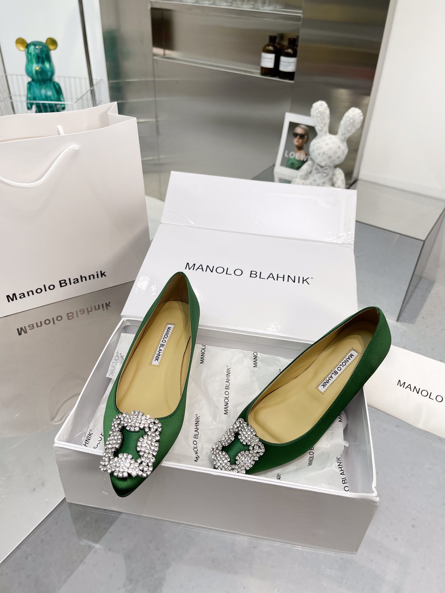 Manolo Blahnik Flat Shoes For Women 
