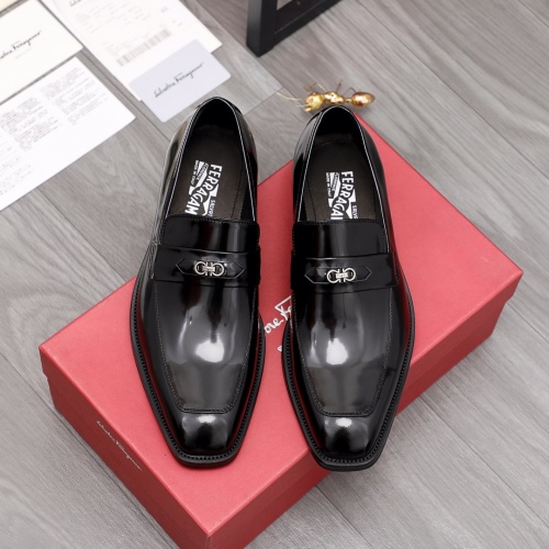 Replica Ferragamo Salvatore FS Leather Shoes For Men #973104 $92.00 USD for Wholesale