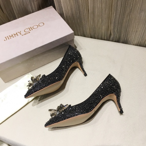 Replica Jimmy Choo High-Heeled Shoes For Women #973132 $85.00 USD for Wholesale
