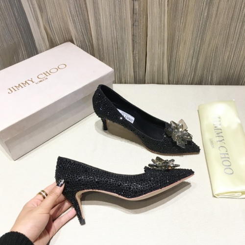 Jimmy Choo High-Heeled Shoes For Women #973133 $85.00 USD, Wholesale Replica Jimmy Choo High-Heeled Shoes