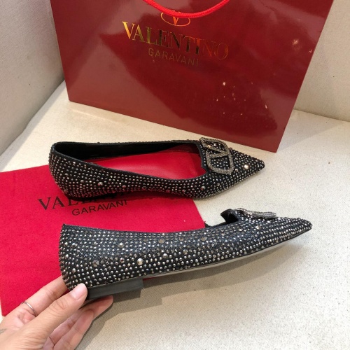 Replica Valentino Flat Shoes For Women #973148 $88.00 USD for Wholesale