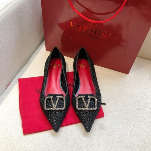 Replica Valentino Flat Shoes For Women #973149 $88.00 USD for Wholesale