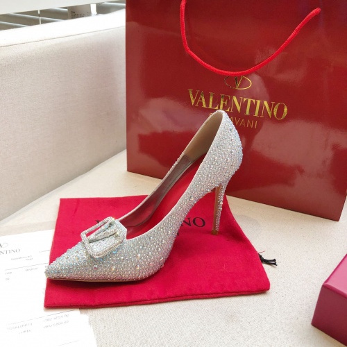 Replica Valentino High-Heeled Shoes For Women #973158 $88.00 USD for Wholesale