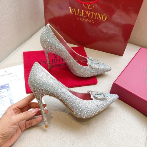 Replica Valentino High-Heeled Shoes For Women #973158 $88.00 USD for Wholesale