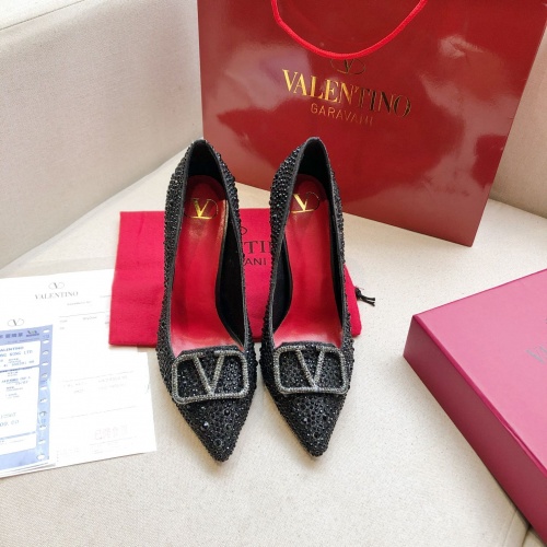 Replica Valentino High-Heeled Shoes For Women #973161 $88.00 USD for Wholesale
