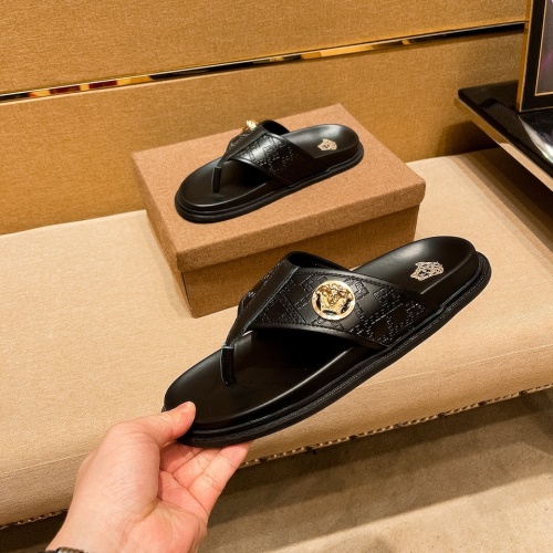 Replica Versace Slippers For Men #973315 $48.00 USD for Wholesale