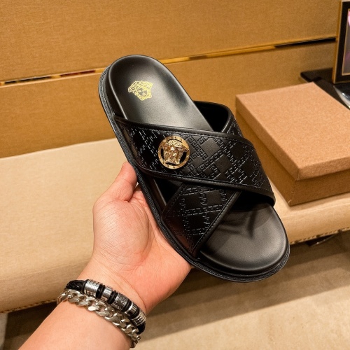 Replica Versace Slippers For Men #973316 $48.00 USD for Wholesale