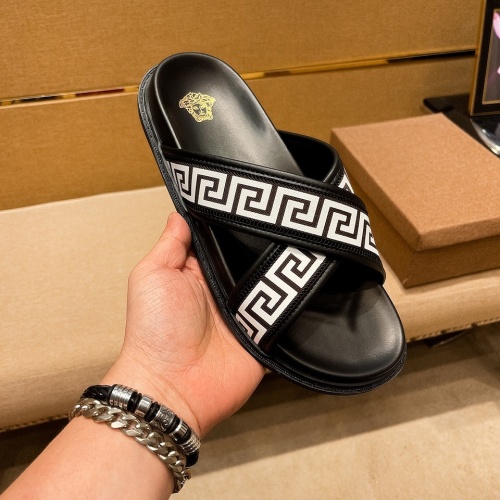 Replica Versace Slippers For Men #973324 $48.00 USD for Wholesale