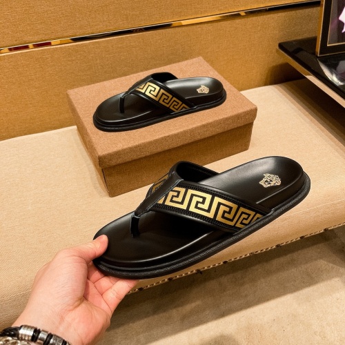 Replica Versace Slippers For Men #973329 $48.00 USD for Wholesale