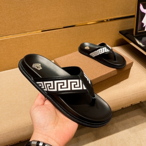Replica Versace Slippers For Men #973330 $48.00 USD for Wholesale
